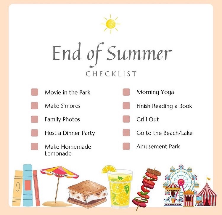 The End of Summer Checklist